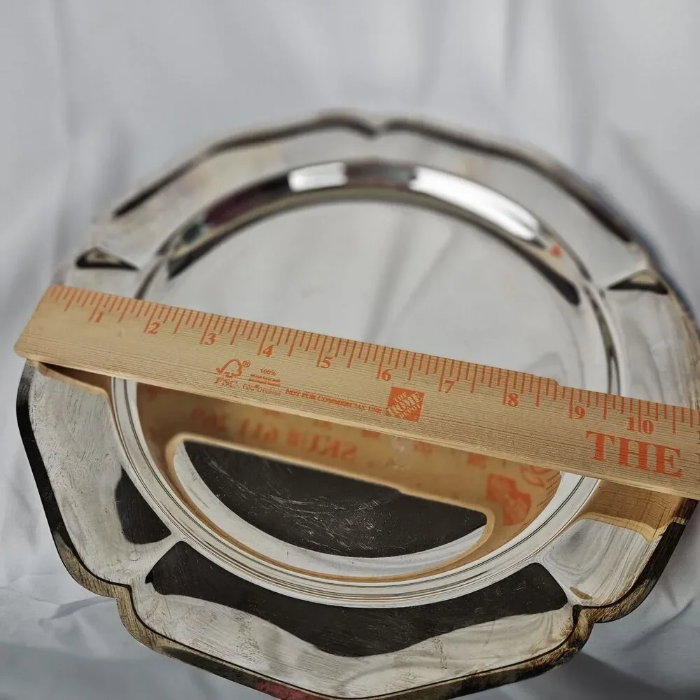 Vintage International Silverplate Round Platter Serving Tray 12